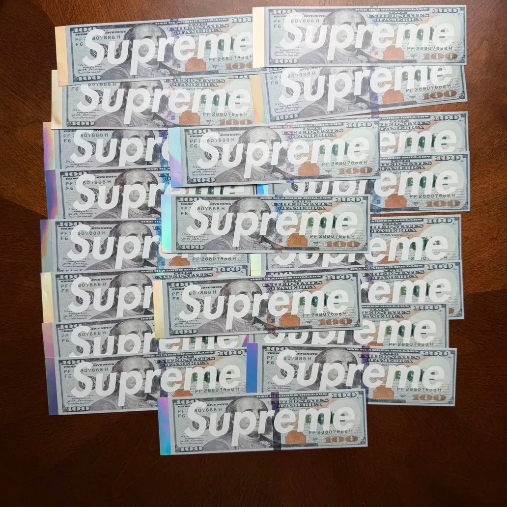 Supreme Benjamin Franklin 100 Dollar Box Logo Lot of 20 100% Authentic Free Ship