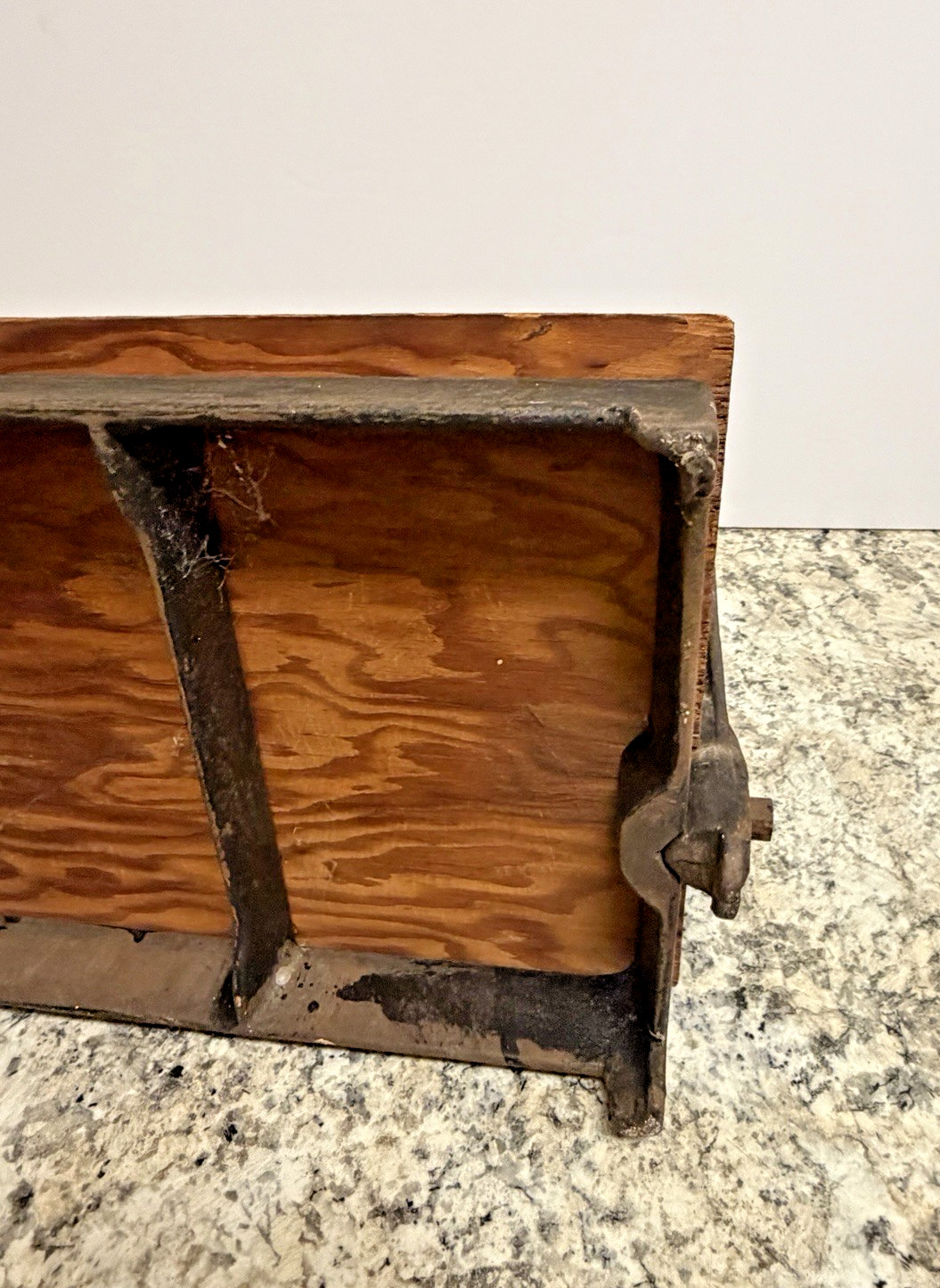 Antique Cast Iron Shoe Form Mold Press Cobbler Repair CL HUNTOON LOS ANGELES