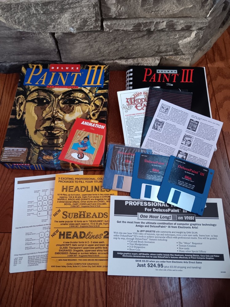 Amiga Deluxe Paint 3 Computer Software Tested/Works