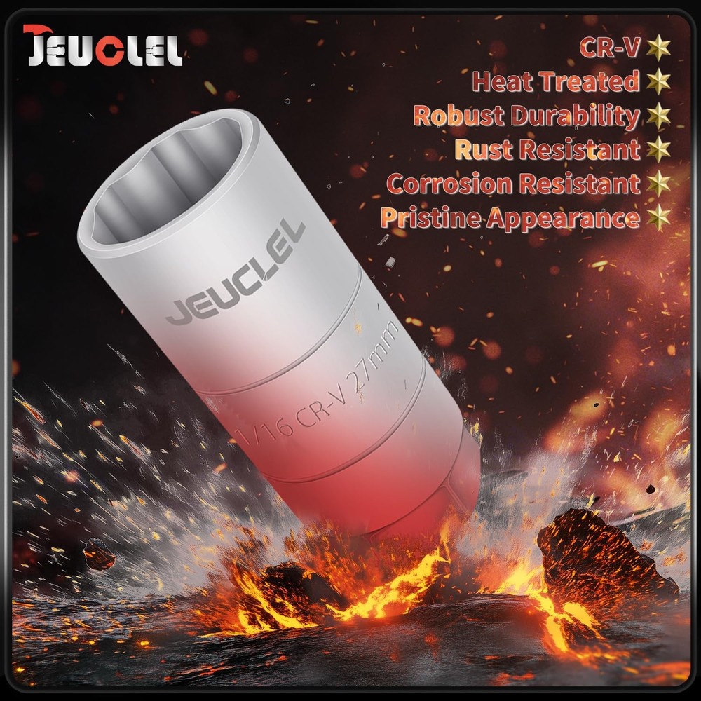 JEUCLEL Oil Pressure Sensor Switch Socket, 3/8" Standard, Standard
