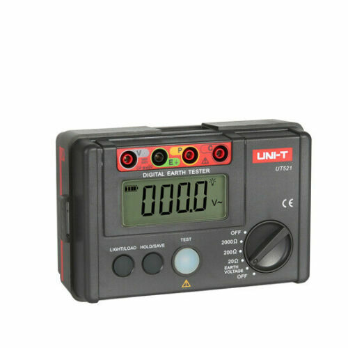 UNI-T UT521 Digital Earth Tester Earth Ground Insulation Resistance Meter Ohm ✦K