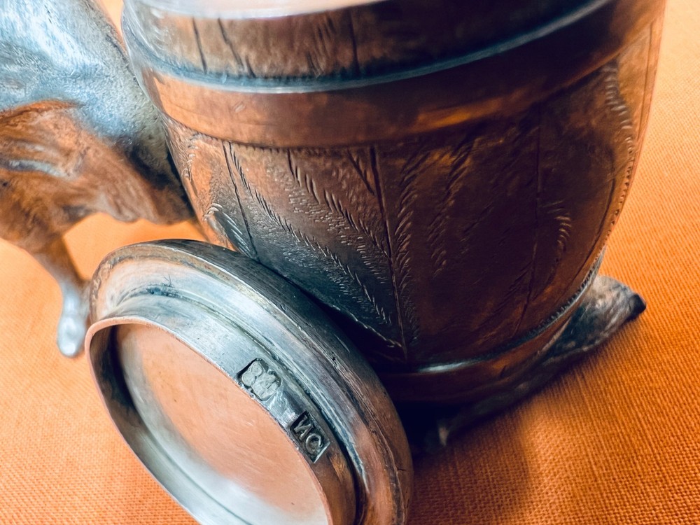 Russian 84 Silver Inkwell
