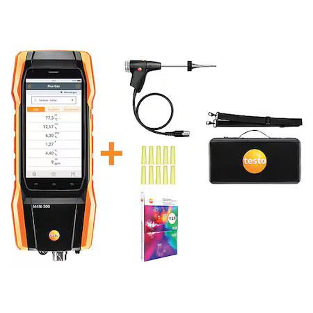 Testo 0564 3002 82 Combustion Analyzer, Digital Electronic, Oxygen