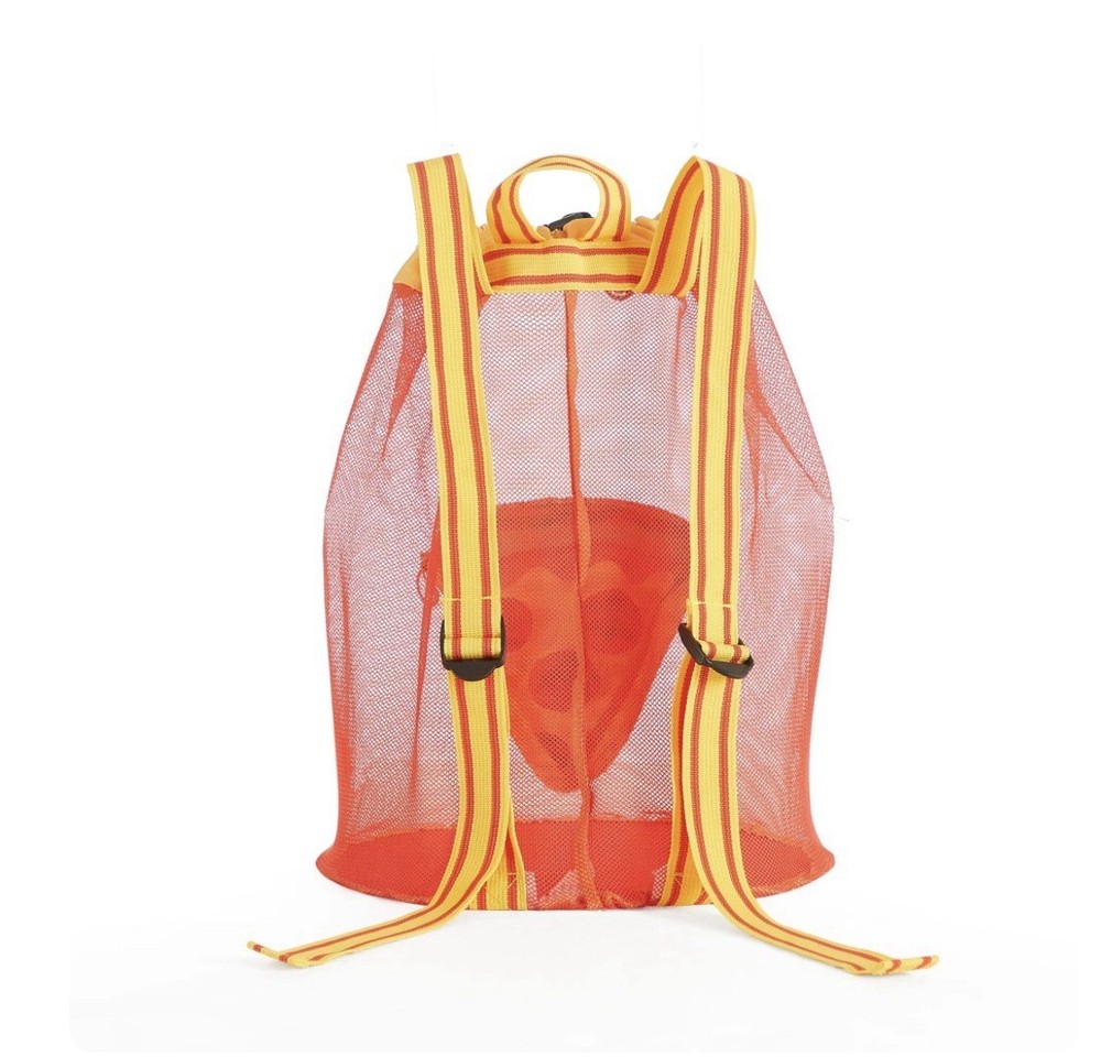 Sunshine Squad Pizza Beach Convertible Mesh Backpack