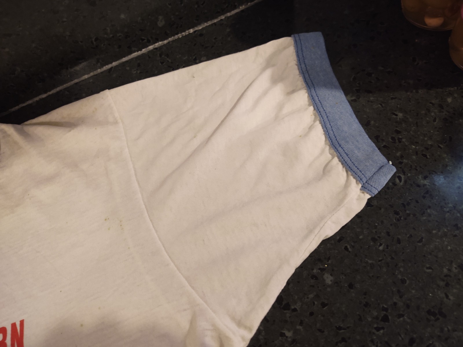 Vtg RARE 1980s Double Stitch Ringer T-Shirt Political Protest Texas v. Johnson