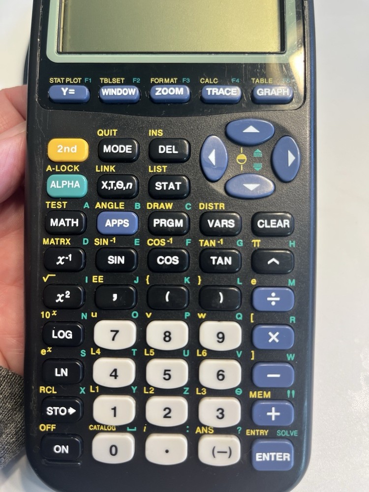 Texas Instruments TI-83 Plus Graphing Calculator Black Tested & Working