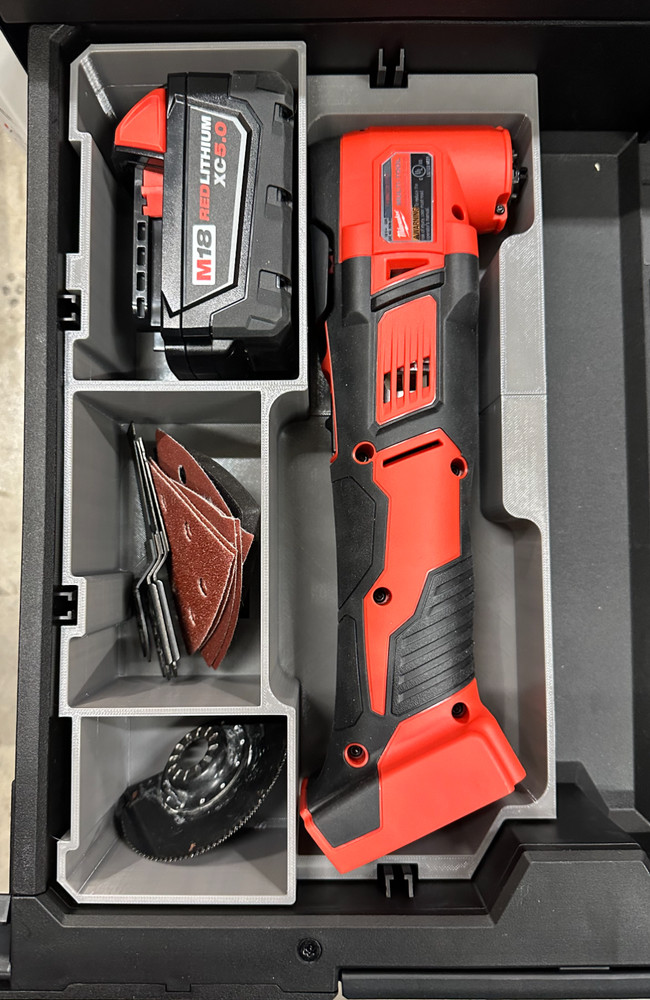 Milwaukee M18 Multi-tool Insert for Toughbuilt Stacktech Drawer (Insert Only)