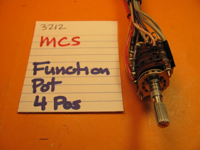 📈MCS FUNCTION POT 4 POSITION 3212 STEREO RECEIVER