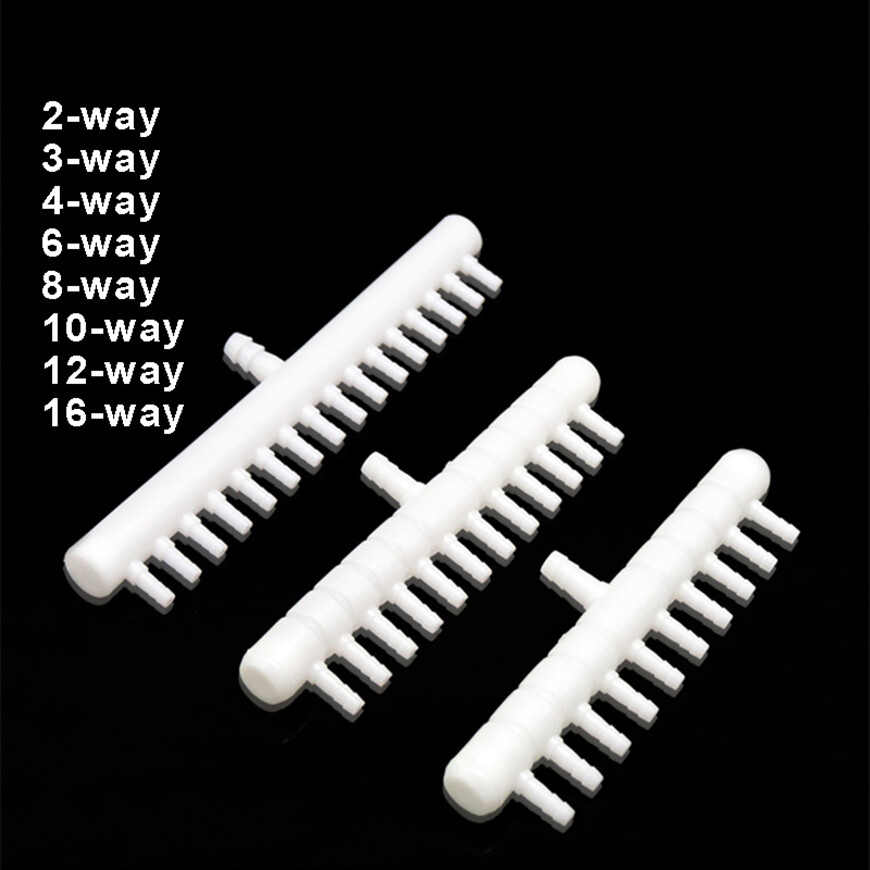 Air Line Splitter Manifold / Plastic Valve 2-8 Way for Aquarium Pond Air Pump