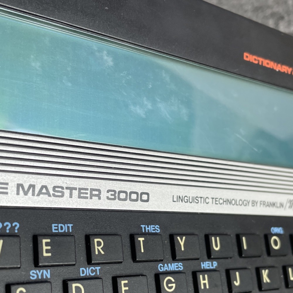 Franklin Language Master 3000 Electronic Dictionary Thesaurus Games