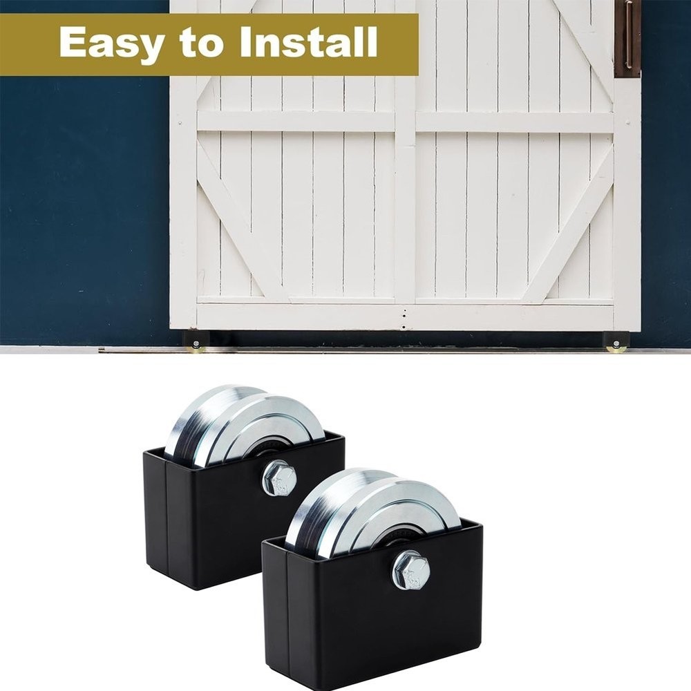 4" V Groove Gate Wheel with Weld on Box, Solid Sliding Gate Wheels, Load Capa...