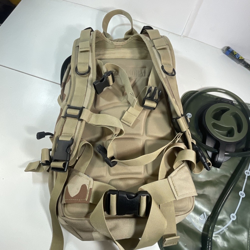 Hydrastorm Predator Tactical Carrier Backpack Desert Camo - With Hydration Pack