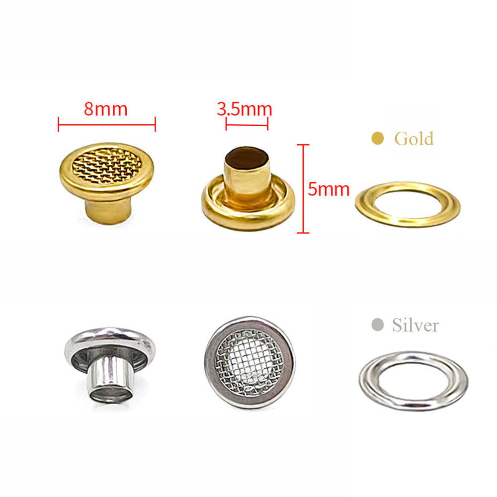 Eyelet with Washers Durable Brass Mesh Eyelets Grommets Fixing Hand Tool Die Set