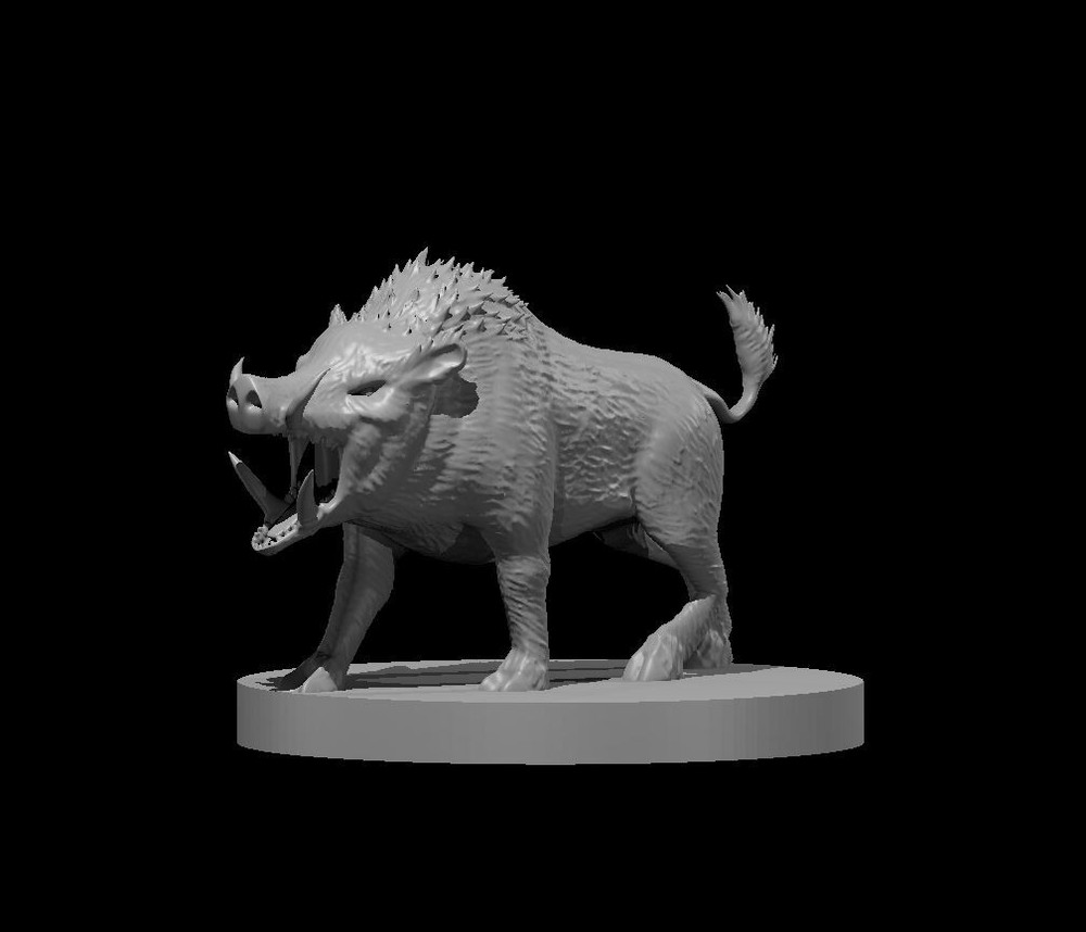 Boar Monster Manual 28mm Scale DND D&D Tabletop Mini