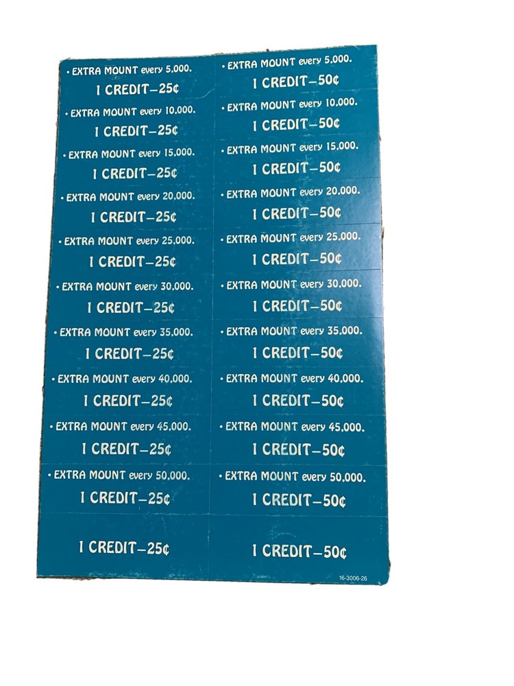 Original Joust Sticker Sheet Williams Arcade Video game Part