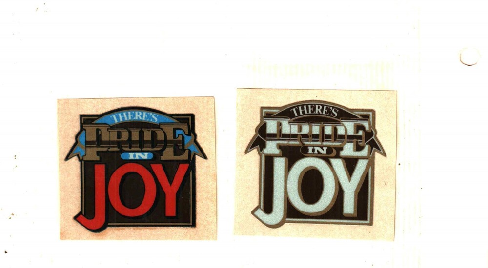 2 DIFFERENT NICE JOY COAL MINING STICKERS # 780