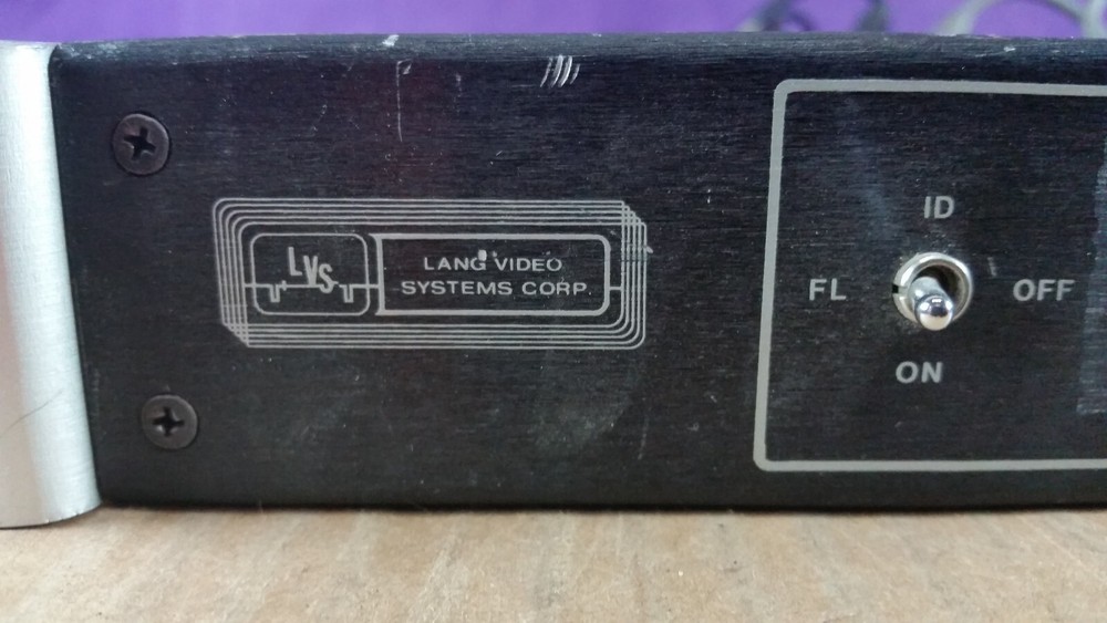 Lang Video Systems VSI 820 Digital Source Identifier