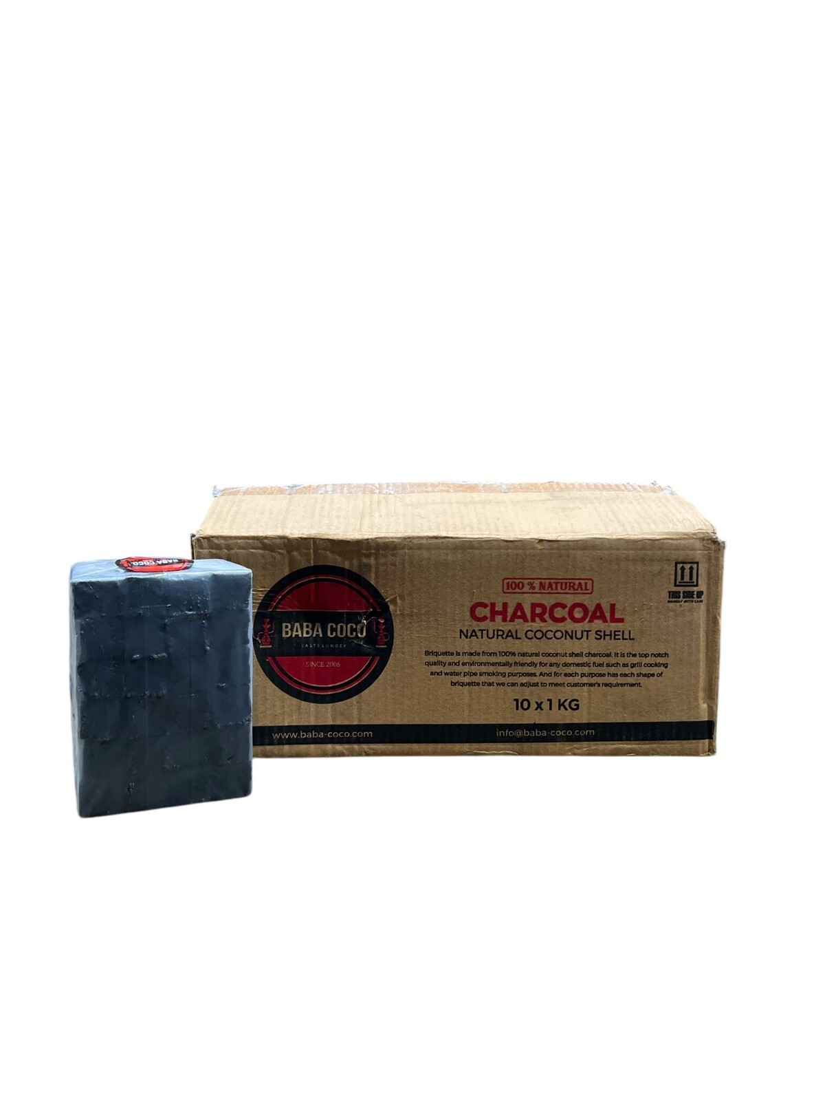 Charcoal Hookah Cubes 720 PCS, 10kg Bulk SHIPS FROM US (Indonesia Coconut Coals)