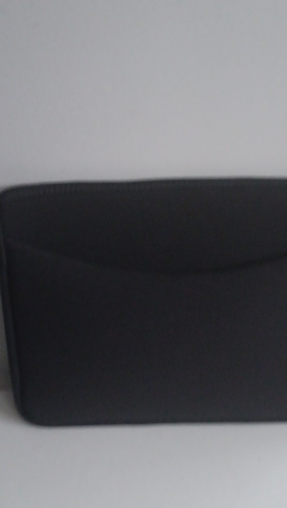 Black Neoprene Padded Sleeve Case for 13 Inch Universal Laptop Solid Pattern