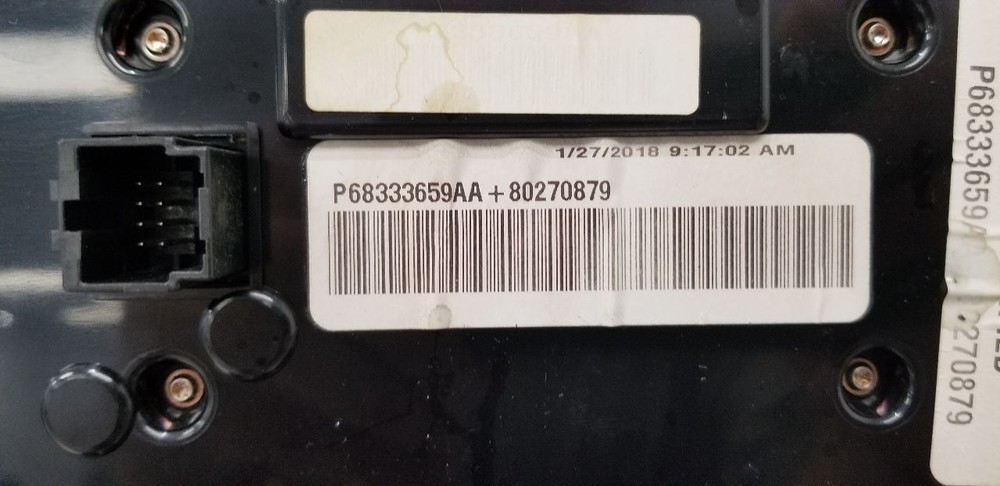 18 DODGE DURANGO SRT 392 TEMPERATURE HVAC CONTROL 68333659AA
