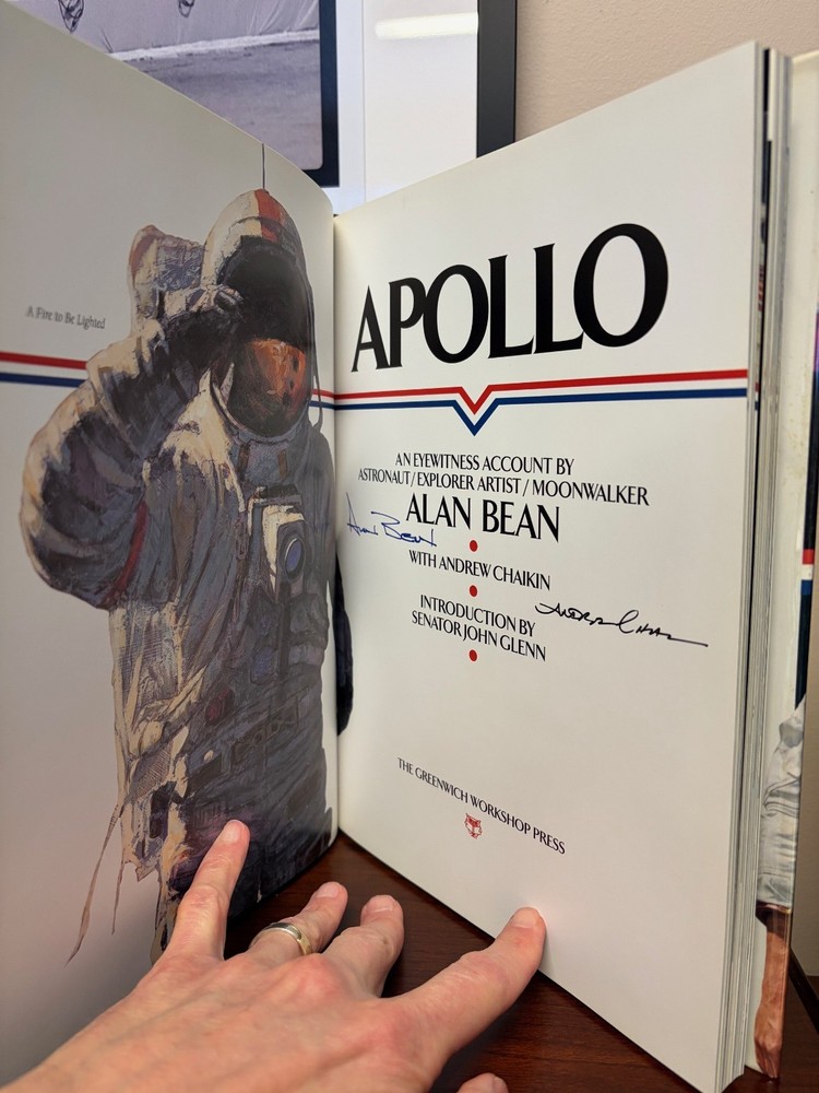 Apollo Alan Bean & Andrew Chaikin 1st Ed. SIGNED!!!!