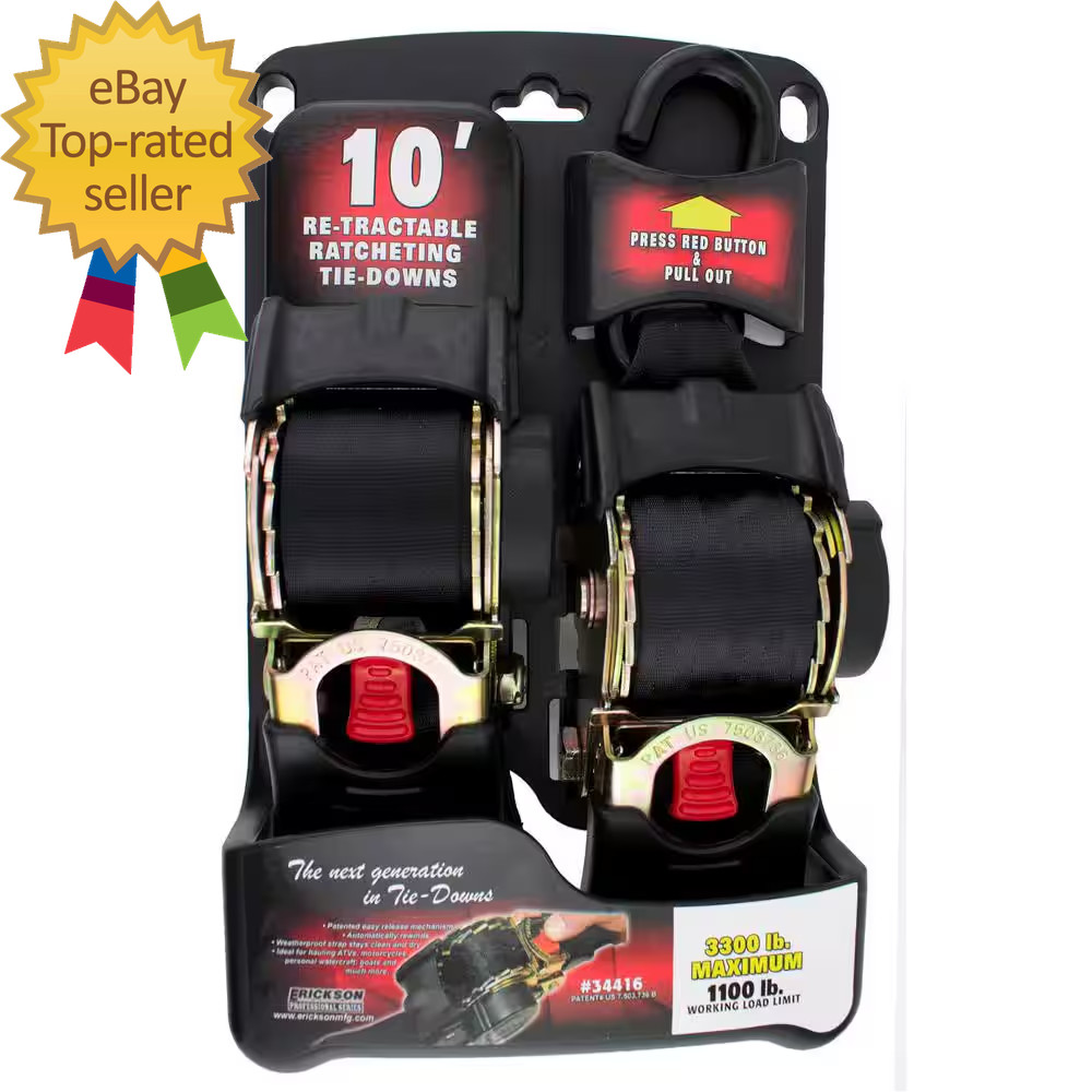 10 Ft. X 2 In  Retractable Ratchet Tie down