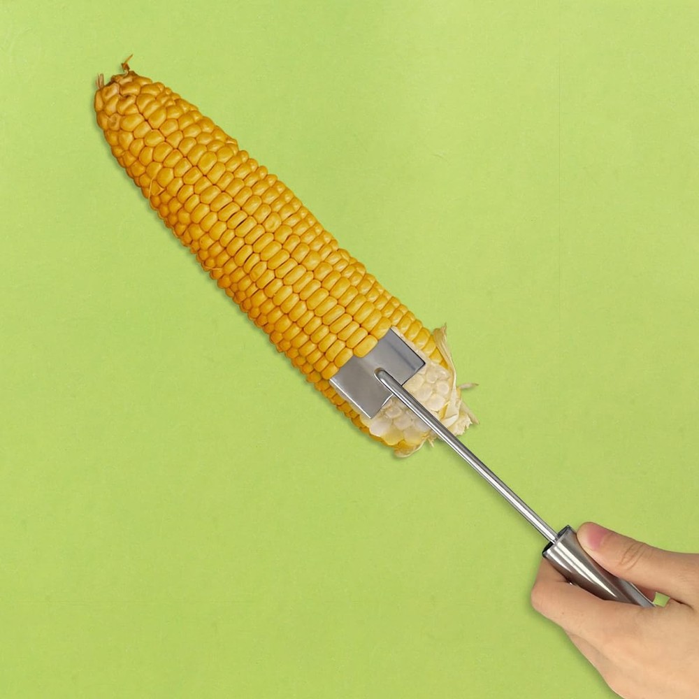 2pack Long Handle Corn Stripping Tool,Corn on the Cob Remover,Corn Peeler for...