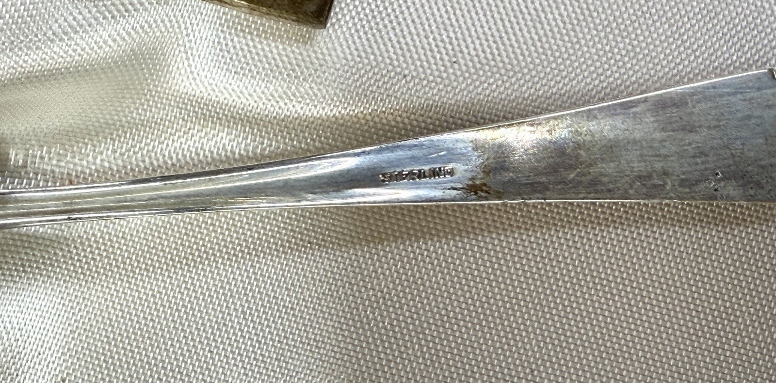 WEB Sterling Silver .925 3pc Set Baby Rattle Teething Ring Birth Spoon Fork Set