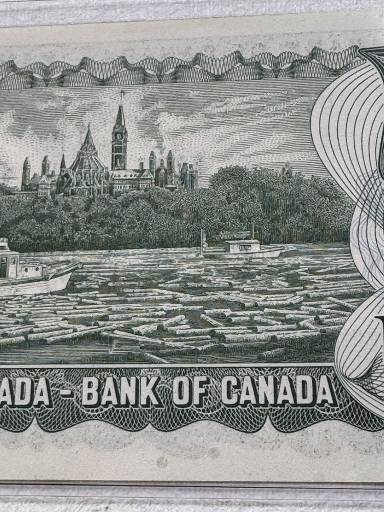 1973 Canada 1 Dollar Banknote Crow Bouey P# 85c