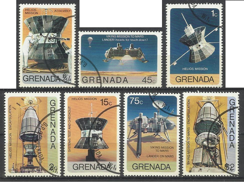 Grenada - 1976 7v. CTO NH Satellite Space Moon Landing