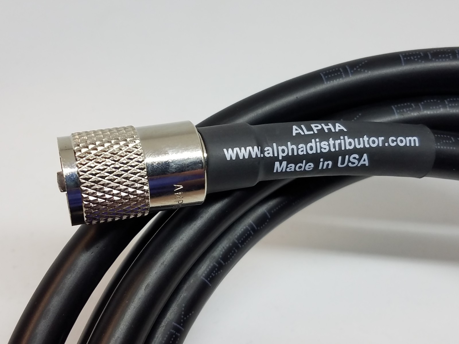 ALPHA - 100ft RG8u Coax Cable with AMPHENOL PL259s attached