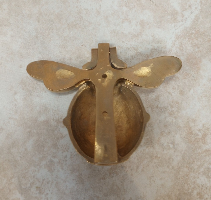 Decorative Solid Brass Bee Hardware Door Knocker Polished Brass