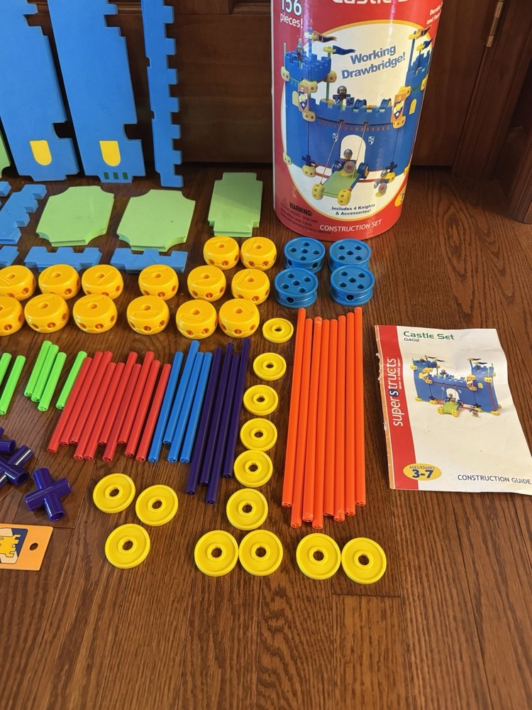 Superstructs Castle Set #0402 INCOMPLETE SET