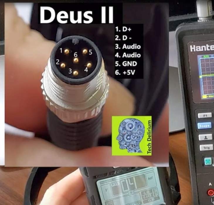 XP Deus 2 headphones connector