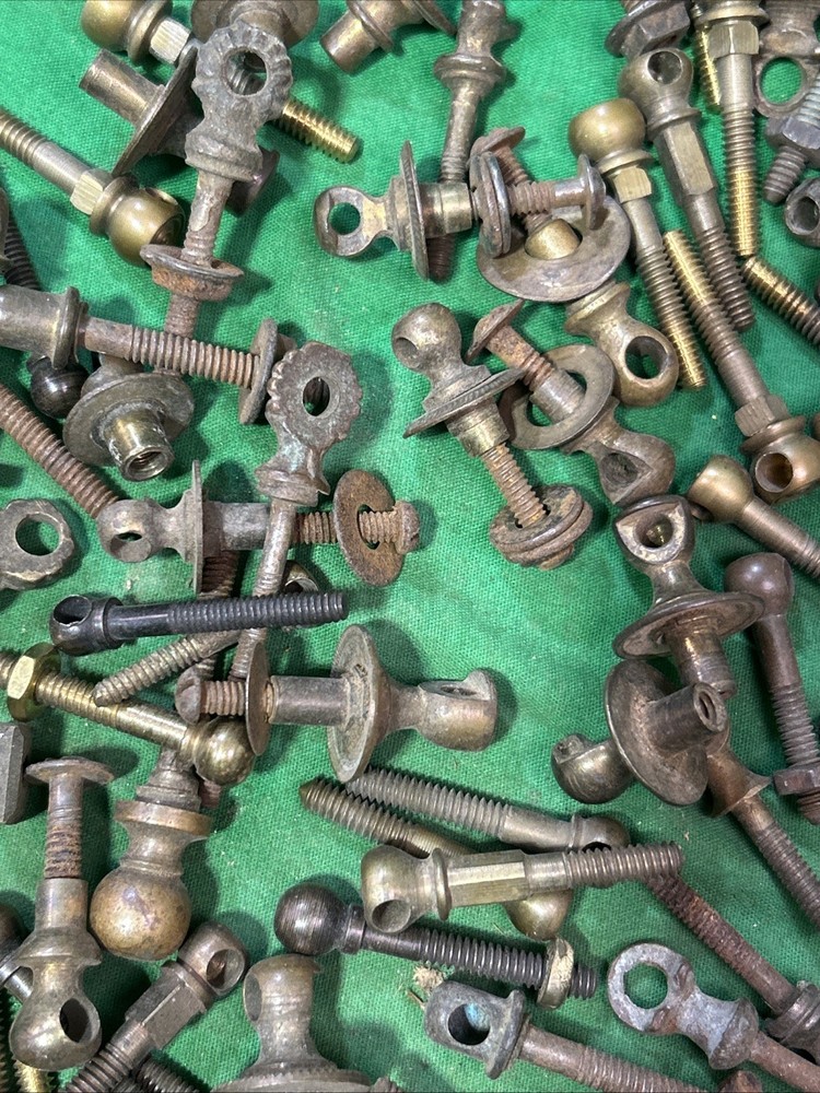 Solid Metal & Brass Antique Drawer Pull Bail Post 120 Plus