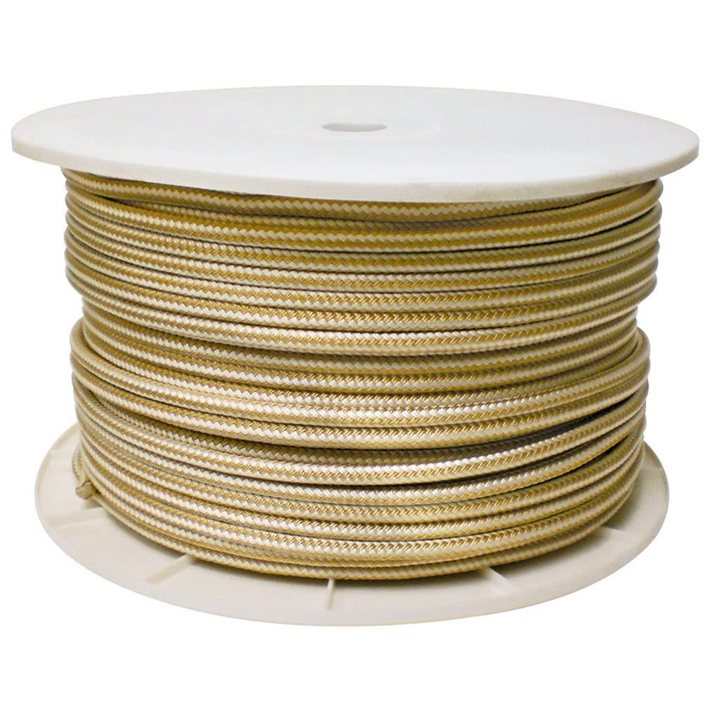 Seachoice 40170 Gold/White Double Braid, 1/2" x 600'