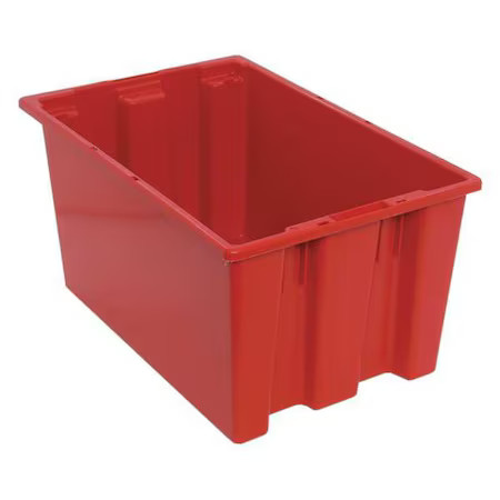 Quantum Storage Systems Snt240rd Stack & Nest Storage Container, 12.7 Gal,