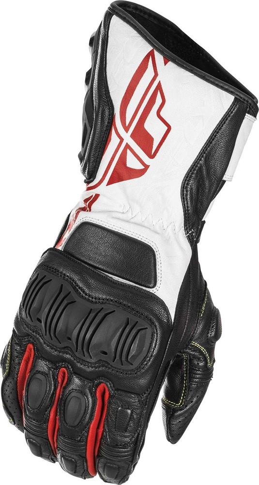 Fly Racing FL-2 Gloves (Medium) (Black/White/Red)