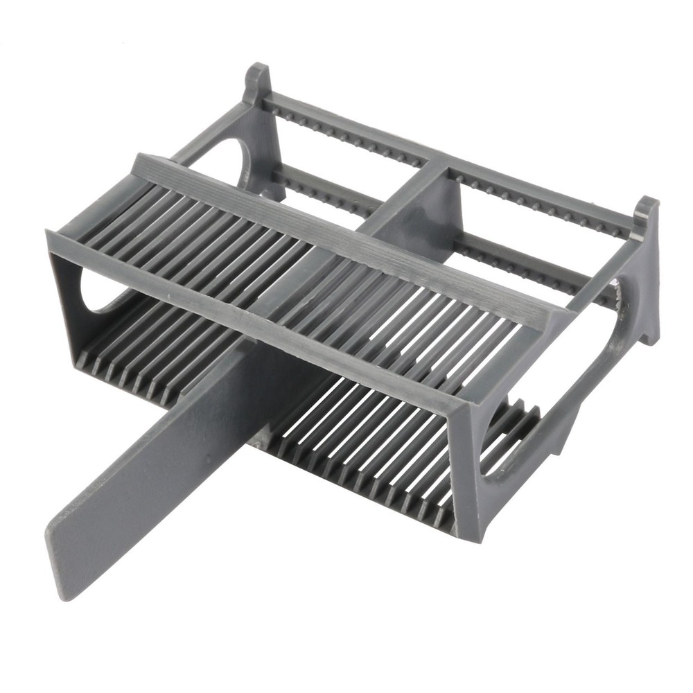 Microscope Slides Rack 24 Positions Polypropylene Staining Rack Gray
