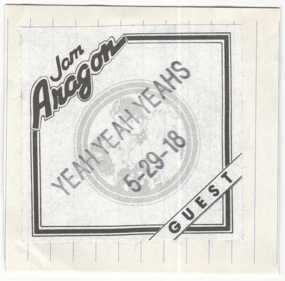 2018 Yeah Yeah Yeahs Concert Backstage Pass Guest Chicago IL