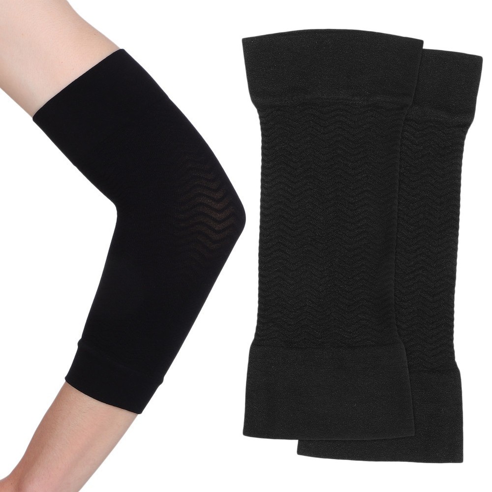 1 Pair Black Compression Arm Sleeves Slimming Shaper for Upper Arm Support