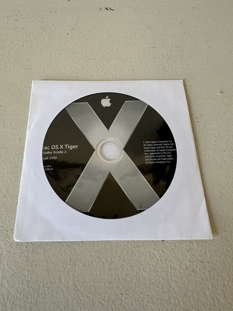 Mac OS X Tiger Includes Xcode 2 Install DVD Ver. 10.4 2Z691-5305-A