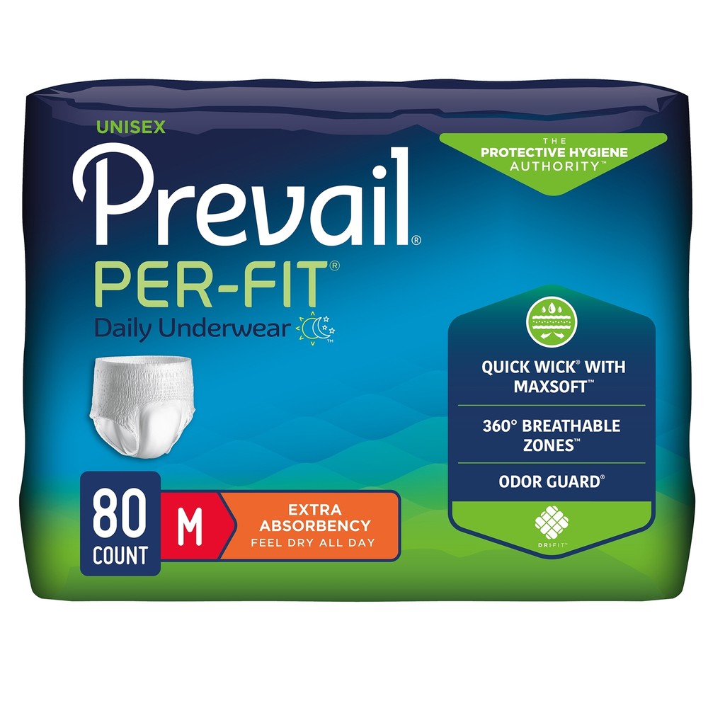 Prevail Disposable Underwear Medium Extra 20 Ct