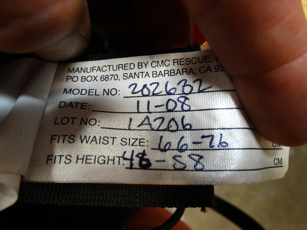 CMC/ROCO Work/Rescue No Step Harness