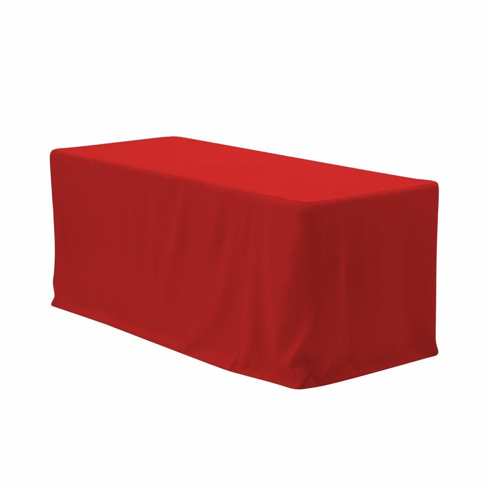 6 ft. Fitted Polyester Rectangular Tablecloth, Premium Tableclothes for weddings