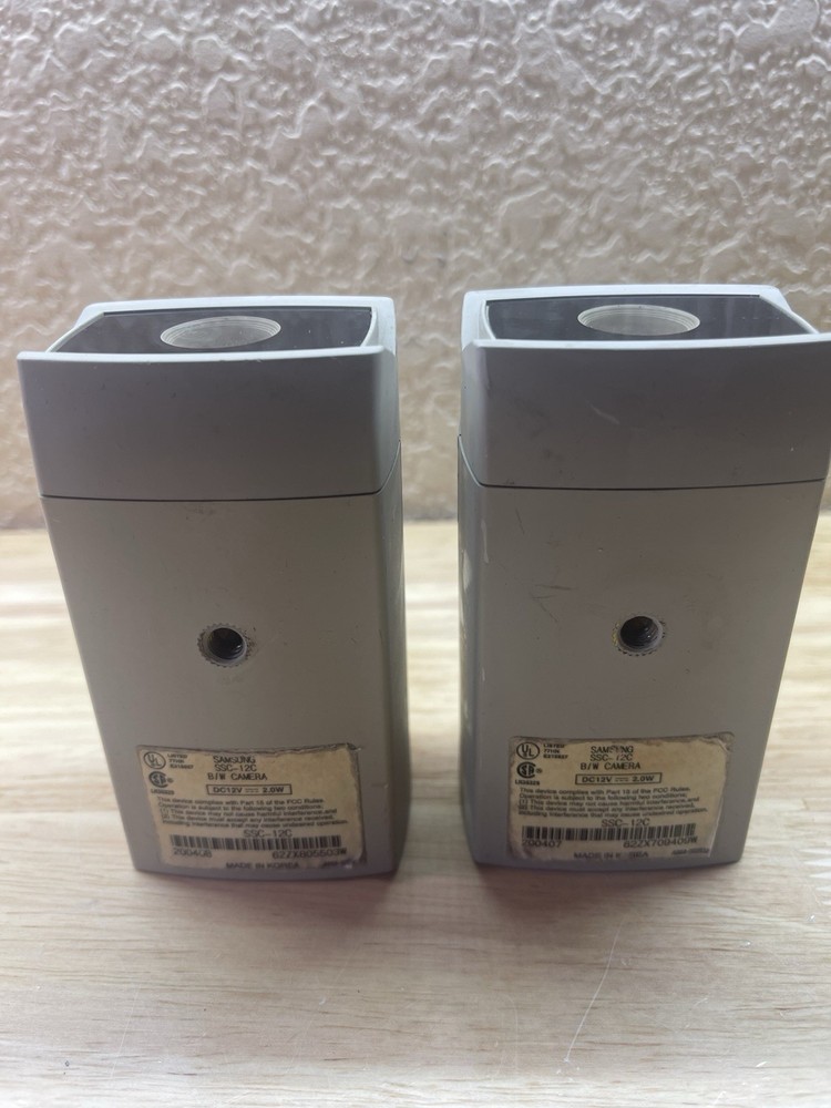 Lot (2) Samsung B/W Camera SSC-12C untested