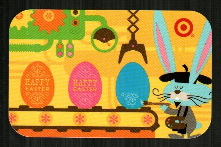 TARGET Easter Bunny Painting Eggs ( 2009 ) Gift Card ( $0 )