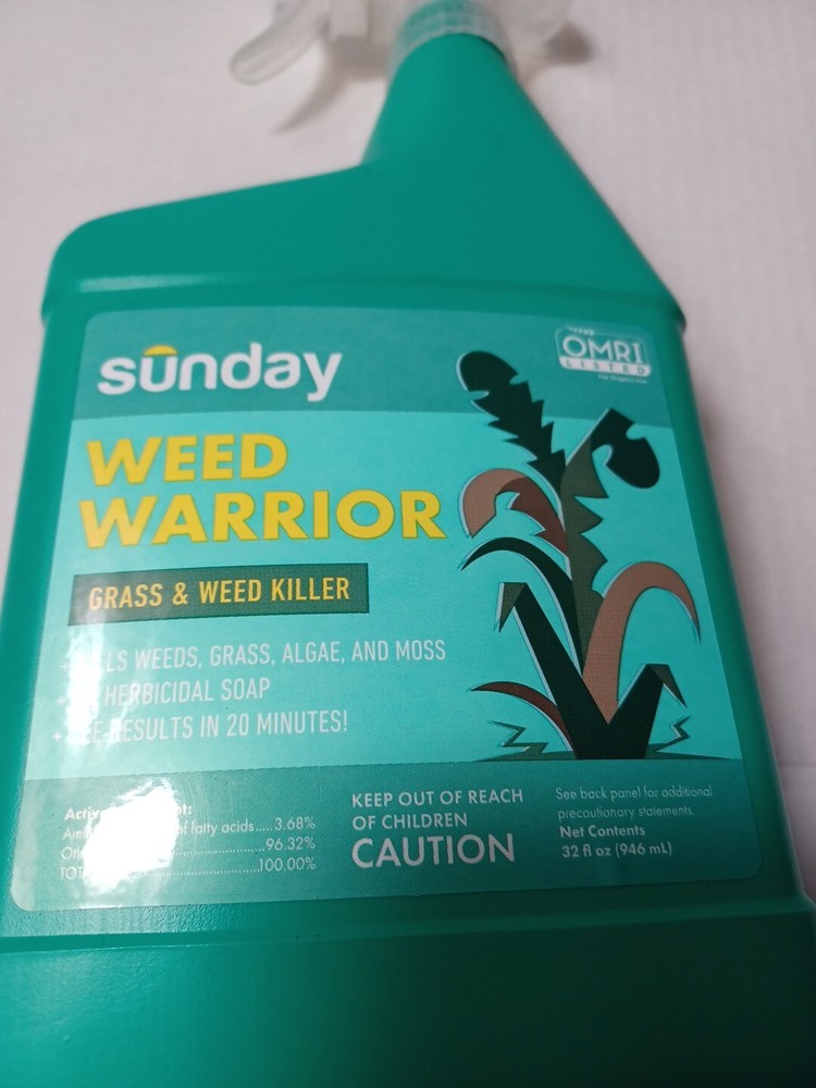 Sunday Weed Warrior Grass Algae Moss Herbicidal Soap , 32 fl oz
