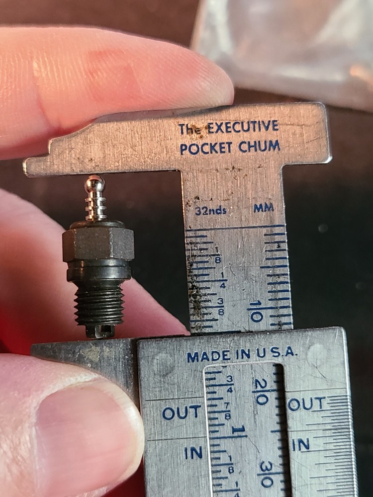 6 NOS Vintage Glow Plug Gas Model Airplane RC Engine Unknown Make