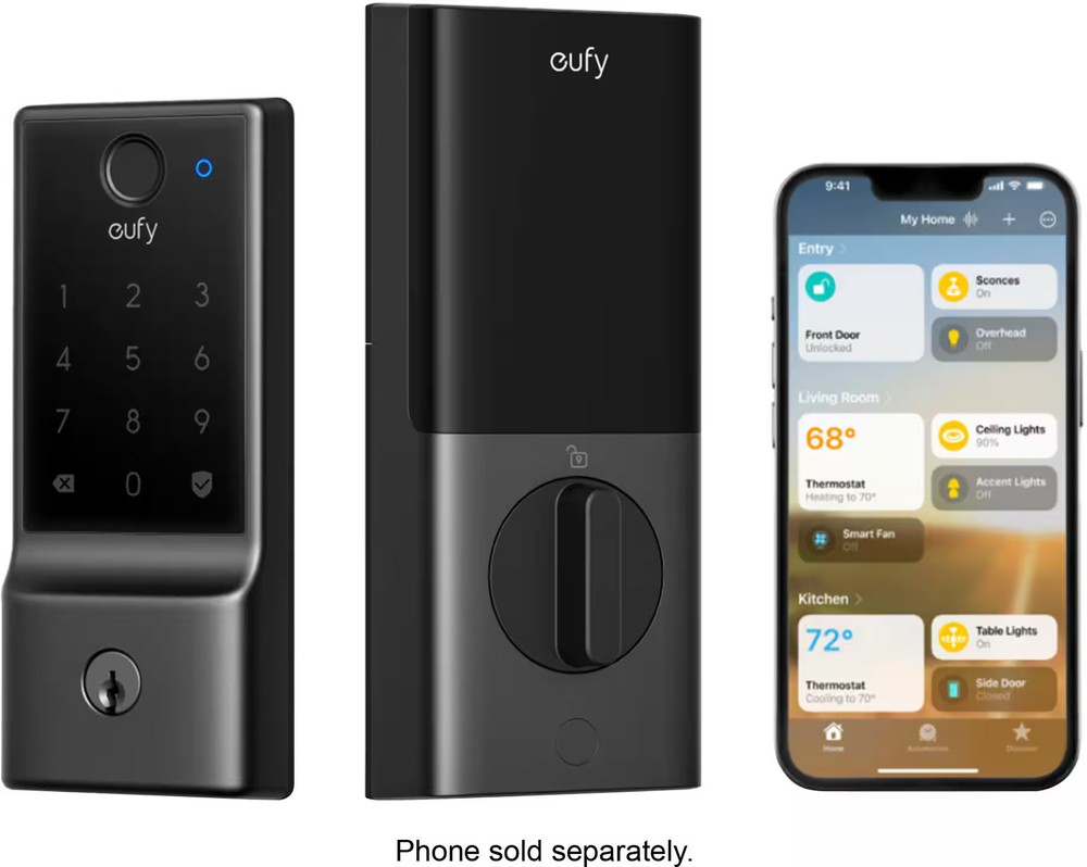 Smart Lock E31 WiFi Replacement Deadbolt Unlock with eufy App, Keypad, Smart ...
